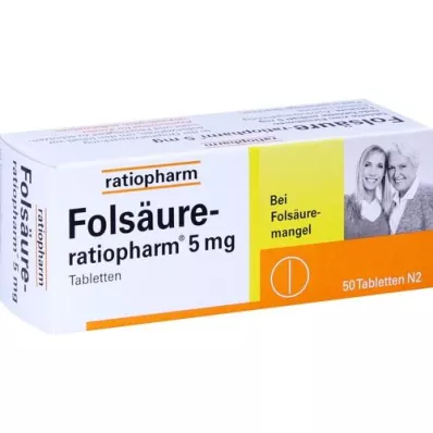 FOLSÄURE-RATIOPHARM 5 mg Tabletten, 50 St