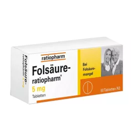 FOLSÄURE-RATIOPHARM 5 mg Tabletten, 50 St