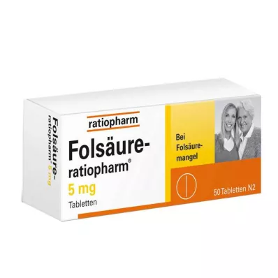 FOLSÄURE-RATIOPHARM 5 mg Tabletten, 50 St