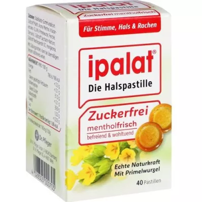 IPALAT Halspastillen zuckerfrei, 40 St