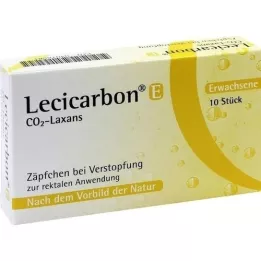 LECICARBON E CO2 Laxans Erwachsenensuppositorien, 10 St