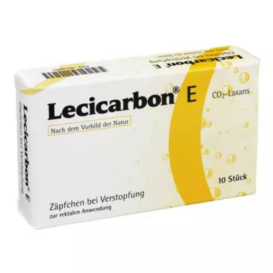 LECICARBON E CO2 Laxans Erwachsenensuppositorien, 10 St