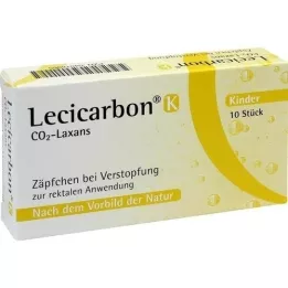 LECICARBON K CO2 Laxans Kindersuppositorien, 10 St