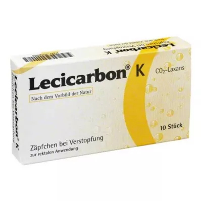 LECICARBON K CO2 Laxans Kindersuppositorien, 10 St