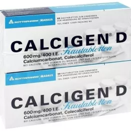 CALCIGEN D 600 mg/400 I.E. Kautabletten, 120 St