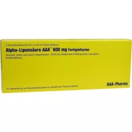 ALPHA LIPONSÄURE AAA 600 mg Injektionsflaschen, 5X50 ml