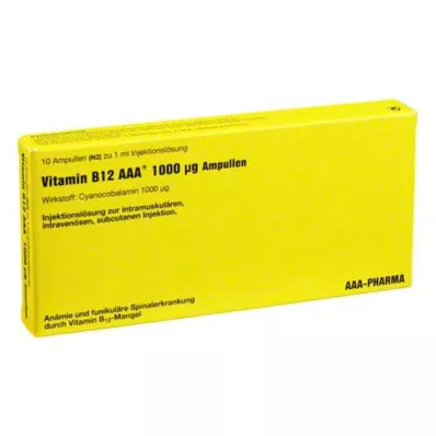 VITAMIN B12 AAA 1000 μg Ampullen, 10X1 ml