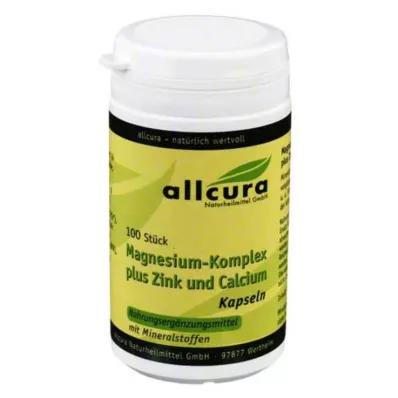MAGNESIUM KOMPLEX m.Zink+Calcium Kapseln, 100 St