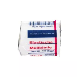 MULLBINDEN elastisch 4 cmx4 m, 1 St
