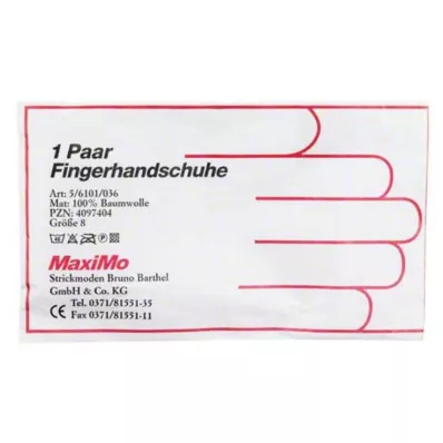 HANDSCHUHE Baumwolle Gr.8 Überlänge, 2 St