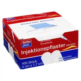 GOTHAPLAST Injektionspfl.sensitiv 1,7x4 cm, 400 St