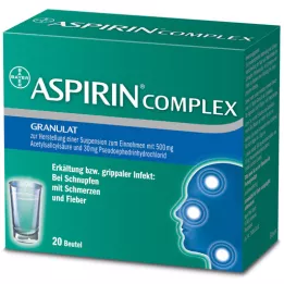 ASPIRIN COMPLEX Btl.m.Gran.z.Herst.e.Susp.z.Einn., 20 St