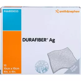 DURAFIBER Ag 10x10 cm Verband, 10 St