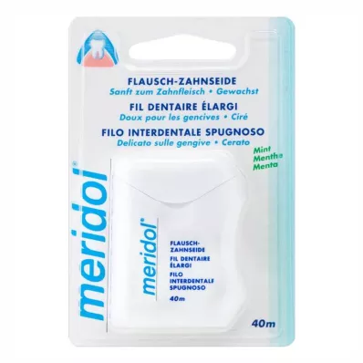 MERIDOL Flausch Zahnseide gewachst, 40 m
