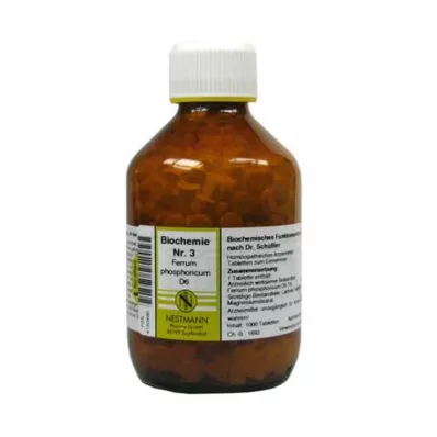 BIOCHEMIE 3 Ferrum phosphoricum D 6 Tabletten, 1000 St BIOCHEMIE 3 Ferrum phosphoricum D 6 Tabletten, 1000 St