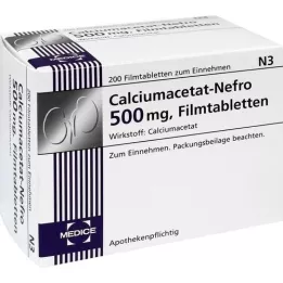 CALCIUMACETAT NEFRO 500 mg Filmtabletten, 200 St