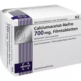 CALCIUMACETAT NEFRO 700 mg Filmtabletten, 200 St