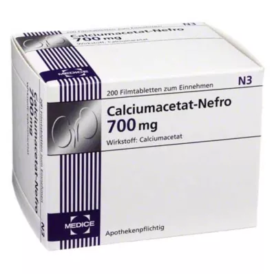 CALCIUMACETAT NEFRO 700 mg Filmtabletten, 200 St