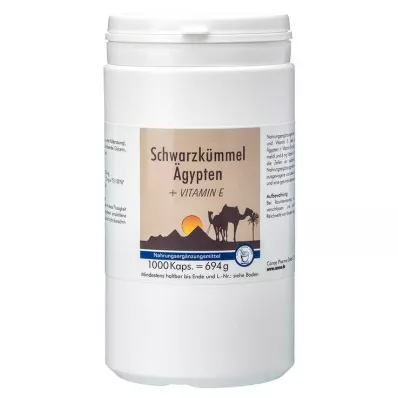 SCHWARZKÜMMEL ÄGYPTEN+E Kapseln, 1000 St