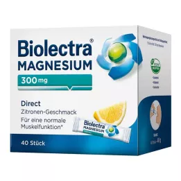 BIOLECTRA Magnesium 300 mg Direct Zitrone Sticks, 40 St