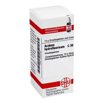 ACIDUM HYDROFLUORICUM C 30 Globuli, 10 g