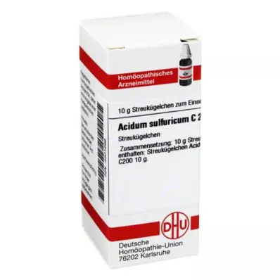 ACIDUM SULFURICUM C 200 Globuli, 10 g