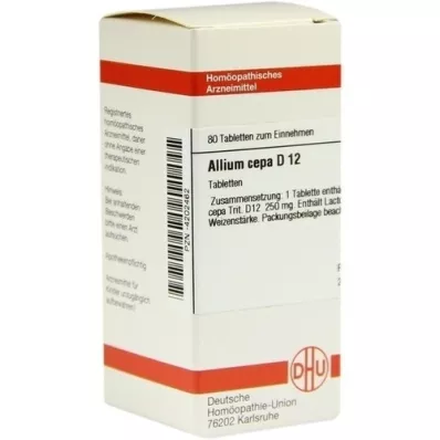 ALLIUM CEPA D 12 Tabletten, 80 St