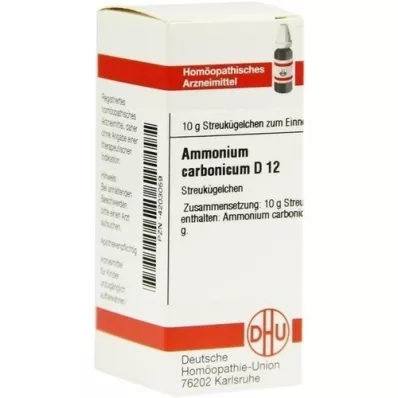 AMMONIUM CARBONICUM D 12 Globuli, 10 g