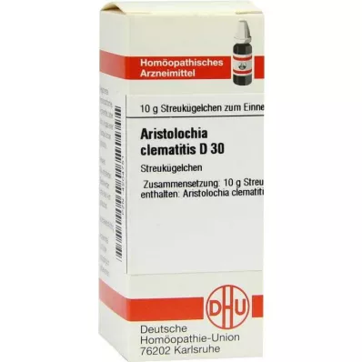 ARISTOLOCHIA CLEMATITIS D 30 Globuli, 10 g ARISTOLOCHIA CLEMATITIS D 30 Globuli, 10 g
