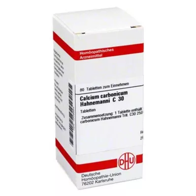 CALCIUM CARBONICUM Hahnemanni C 30 Tabletten, 80 St CALCIUM CARBONICUM Hahnemanni C 30 Tabletten, 80 St