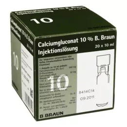 CALCIUMGLUCONAT 10% MPC Injektionslösung, 20X10 ml