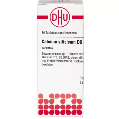 CALCIUM SILICICUM D 6 Tabletten, 80 St