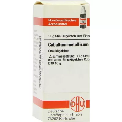 COBALTUM METALLICUM D 30 Globuli, 10 g COBALTUM METALLICUM D 30 Globuli, 10 g