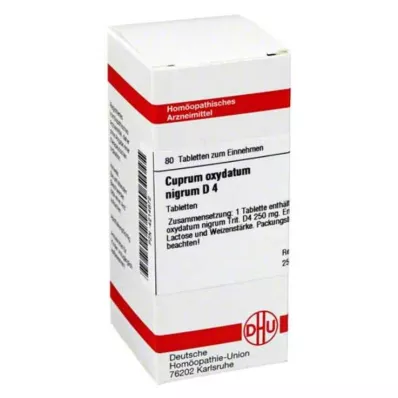 CUPRUM OXYDATUM nigrum D 4 Tabletten, 80 St