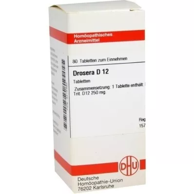 DROSERA D 12 Tabletten, 80 St