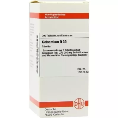 GELSEMIUM D 30 Tabletten, 200 St