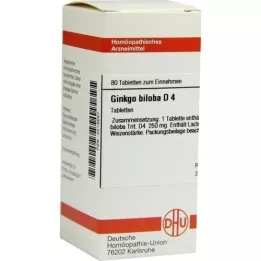 GINKGO BILOBA D 4 Tabletten, 80 St