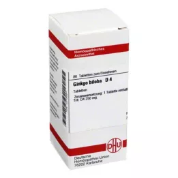 GINKGO BILOBA D 4 Tabletten, 80 St