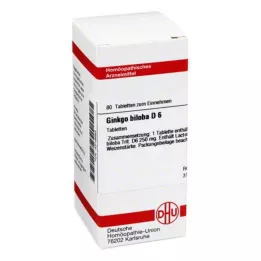 GINKGO BILOBA D 6 Tabletten, 80 St