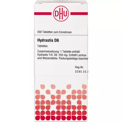 HYDRASTIS D 6 Tabletten, 200 St