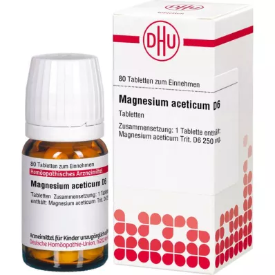 MAGNESIUM ACETICUM D 6 Tabletten, 80 St