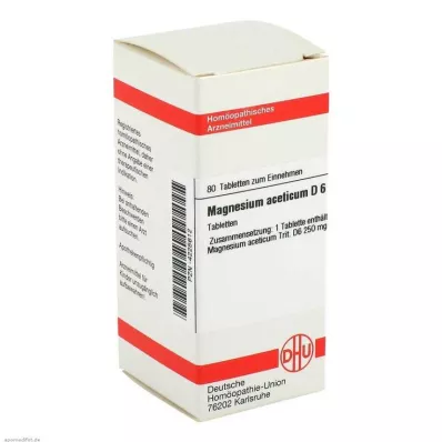 MAGNESIUM ACETICUM D 6 Tabletten, 80 St
