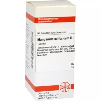 MANGANUM SULFURICUM D 12 Tabletten, 80 St