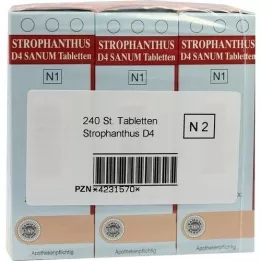 STROPHANTHUS D 4 Sanum Tabletten, 3X80 St