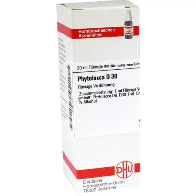PHYTOLACCA D 30 Dilution, 20 ml