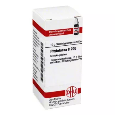 PHYTOLACCA C 200 Globuli, 10 g PHYTOLACCA C 200 Globuli, 10 g