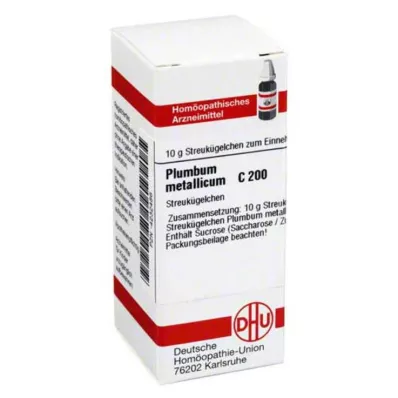 PLUMBUM METALLICUM C 200 Globuli, 10 g
