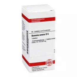 QUASSIA D 6 Tabletten, 80 St
