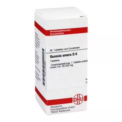 QUASSIA D 6 Tabletten, 80 St
