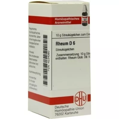 RHEUM D 6 Globuli, 10 g